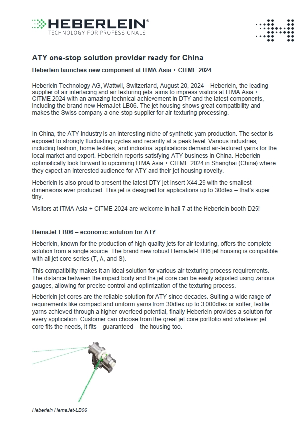 Bild ITMA Asia Press release 2024